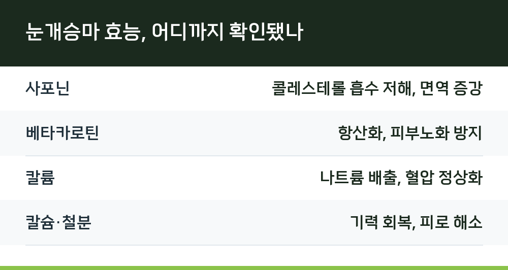 눈개승마 효능, 어디까지 확인됐나