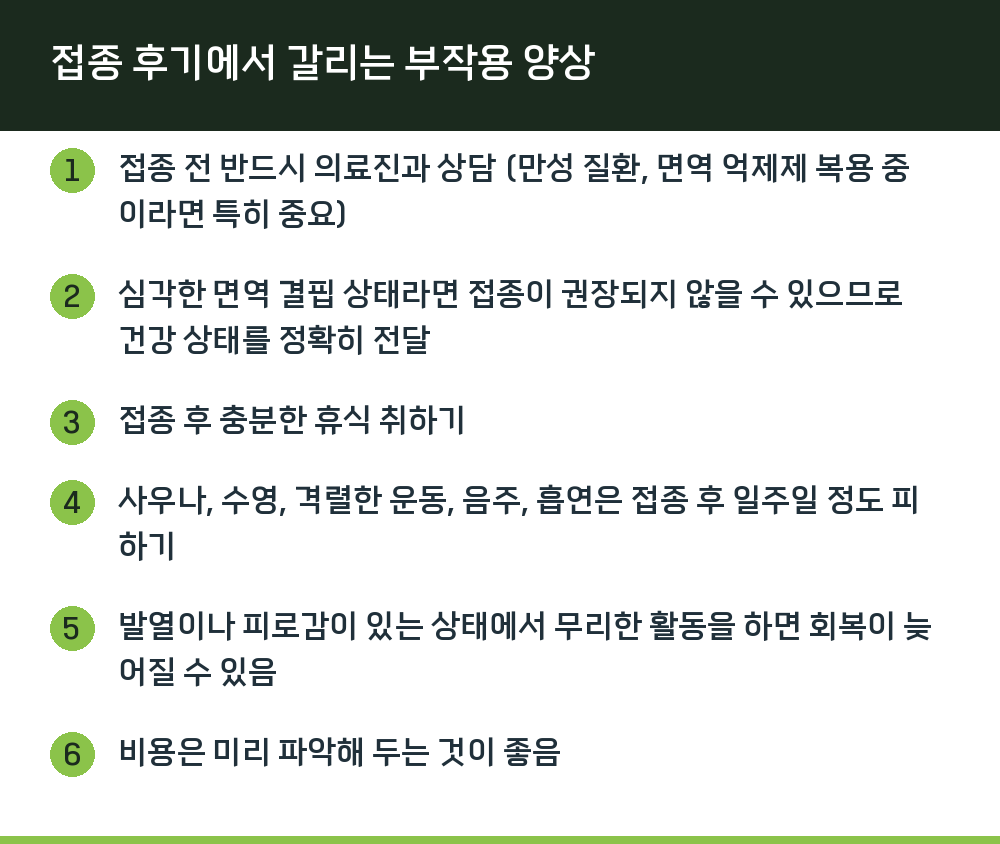접종 후기에서 갈리는 부작용 양상