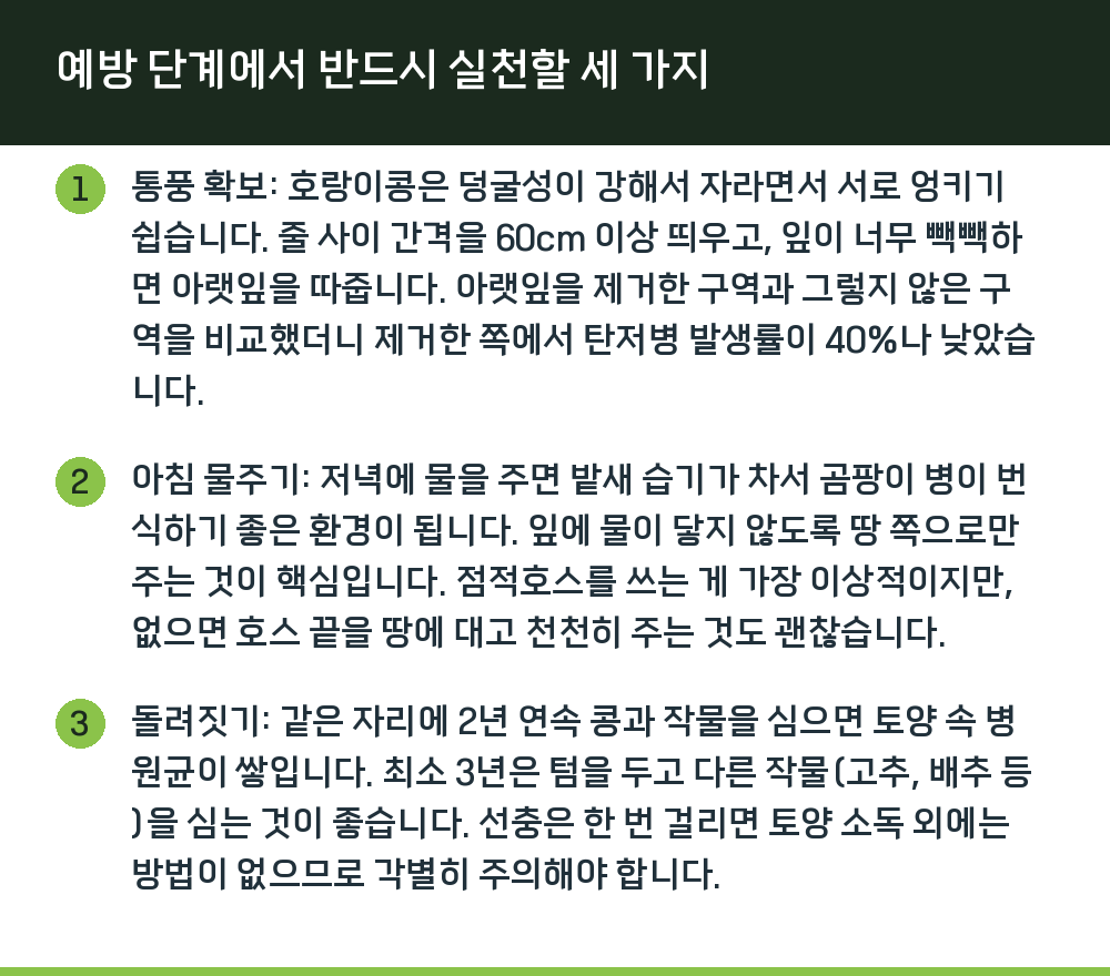 예방 단계에서 반드시 실천할 세 가지