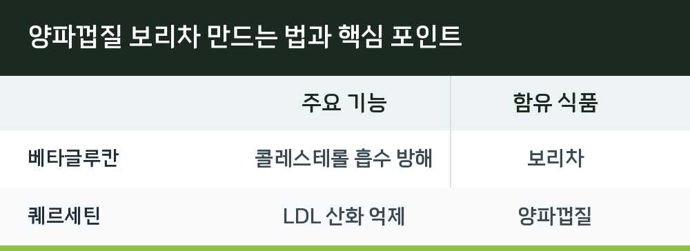 양파껍질 보리차 만드는 법과 핵심 포인트