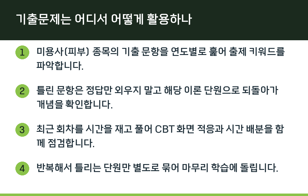 기출문제는 어디서 어떻게 활용하나