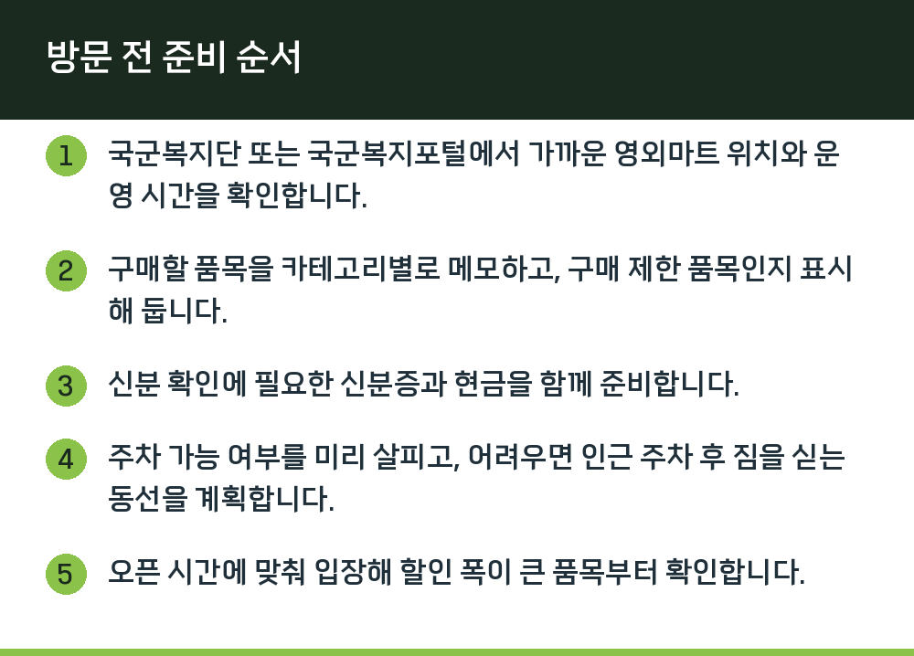 방문 전 준비 순서