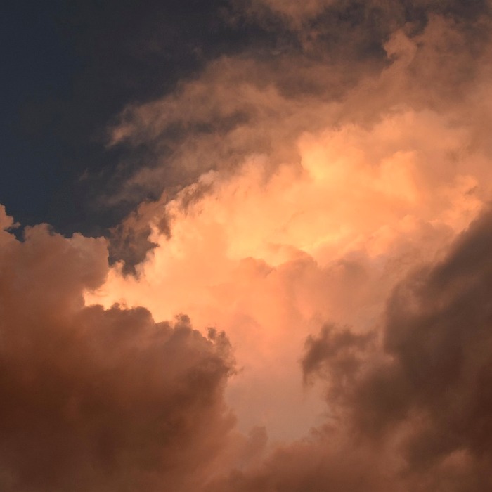 흐린 날씨 등산