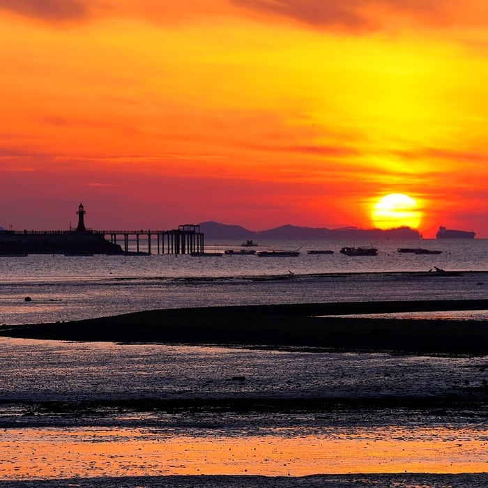 제부도 해변 풍경